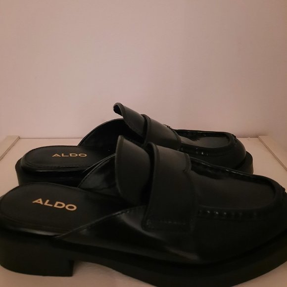 Aldo Lug Mule Loafer Size 37 (6.5) - Picture 3 of 4